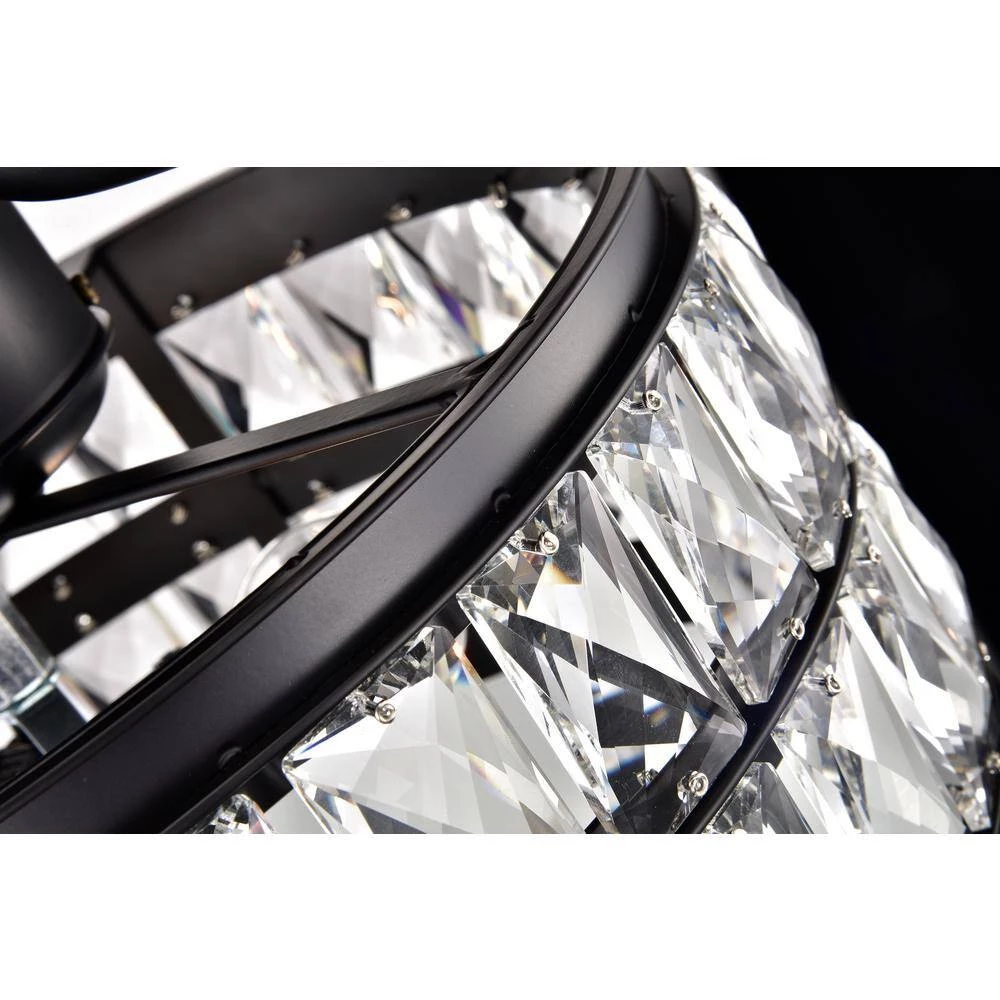 Brand new ๐ Daphne 52 in. Indoor Matte Black Glam Reversible Ceiling Fan with Crystal Light Kit and Remote Control by Edvivi ๐ 14 Brand new ๐ Daphne 52 in. Indoor Matte Black Glam Reversible Ceiling Fan with Crystal Light Kit and Remote Control by Edvivi ๐ - Image 12