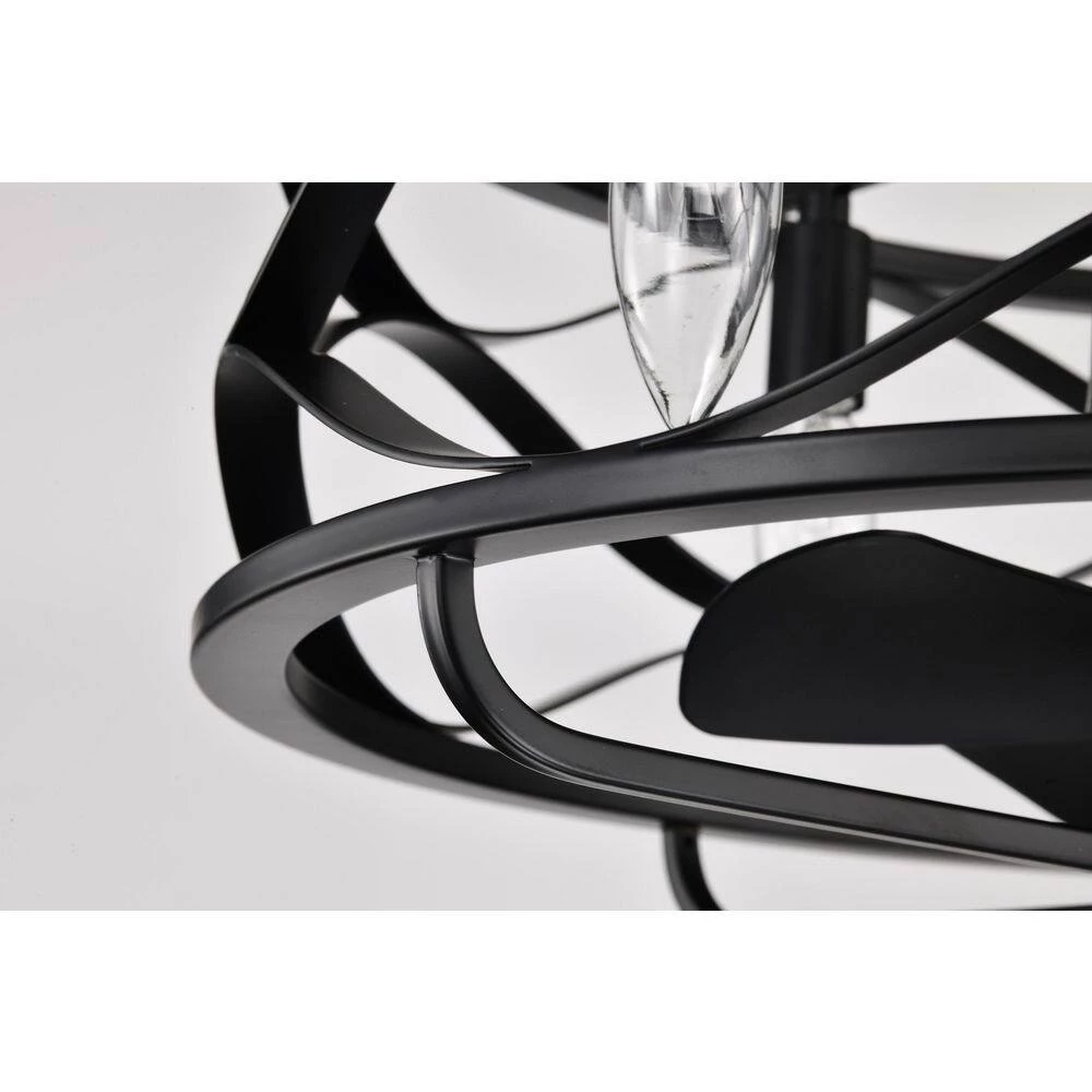 Promo ๐ฅฐ 20 in. Farmhouse Indoor Matte Black Drum Cage Reversible Ceiling Fan with Light Kit and Remote Control by Edvivi ๐ 13 Promo ๐ฅฐ 20 in. Farmhouse Indoor Matte Black Drum Cage Reversible Ceiling Fan with Light Kit and Remote Control by Edvivi ๐ - Image 11