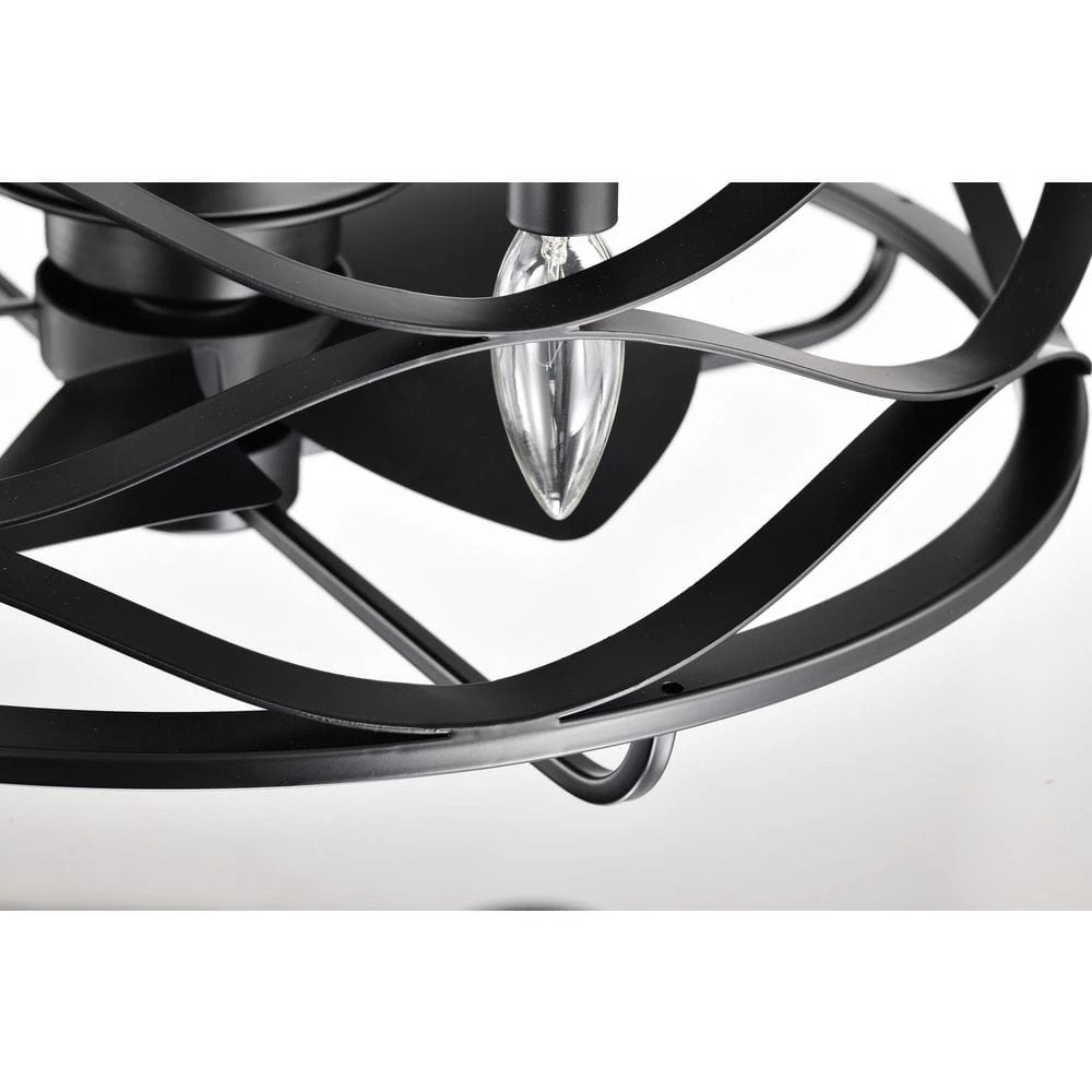 Promo ๐ฅฐ 20 in. Farmhouse Indoor Matte Black Drum Cage Reversible Ceiling Fan with Light Kit and Remote Control by Edvivi ๐ 8 Promo ๐ฅฐ 20 in. Farmhouse Indoor Matte Black Drum Cage Reversible Ceiling Fan with Light Kit and Remote Control by Edvivi ๐ - Image 6