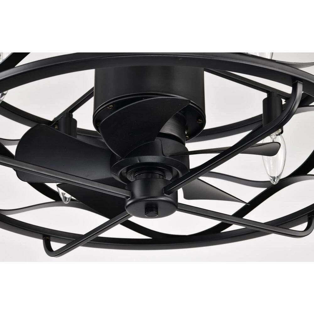 Promo ๐ฅฐ 20 in. Farmhouse Indoor Matte Black Drum Cage Reversible Ceiling Fan with Light Kit and Remote Control by Edvivi ๐ 15 Promo ๐ฅฐ 20 in. Farmhouse Indoor Matte Black Drum Cage Reversible Ceiling Fan with Light Kit and Remote Control by Edvivi ๐ - Image 13