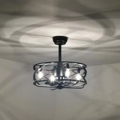 Promo ๐ฅฐ 20 in. Farmhouse Indoor Matte Black Drum Cage Reversible Ceiling Fan with Light Kit and Remote Control by Edvivi ๐ 19 Promo ๐ฅฐ 20 in. Farmhouse Indoor Matte Black Drum Cage Reversible Ceiling Fan with Light Kit and Remote Control by Edvivi ๐ -Deals Edvivi || Atlas Store matte black edvivi ceiling fans with lights ffn7655bk a0 1000