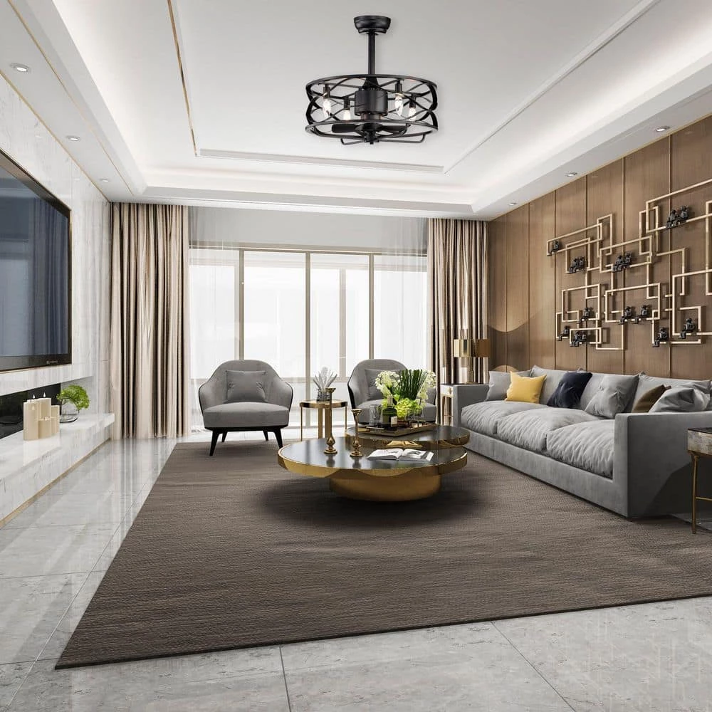 Promo ๐ฅฐ 20 in. Farmhouse Indoor Matte Black Drum Cage Reversible Ceiling Fan with Light Kit and Remote Control by Edvivi ๐ 10 Promo ๐ฅฐ 20 in. Farmhouse Indoor Matte Black Drum Cage Reversible Ceiling Fan with Light Kit and Remote Control by Edvivi ๐ - Image 8