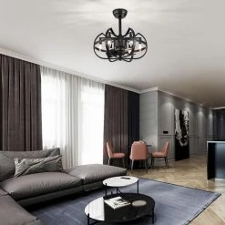 Discount ๐ฅฐ 20 in. Farmhouse Indoor Matte Black Cage Reversible Ceiling Fan with Light Kit and Remote Control by Edvivi ๐ฏ 29 Discount ๐ฅฐ 20 in. Farmhouse Indoor Matte Black Cage Reversible Ceiling Fan with Light Kit and Remote Control by Edvivi ๐ฏ -Deals Edvivi || Atlas Store matte black edvivi ceiling fans with lights ffn7665bk 31 1000