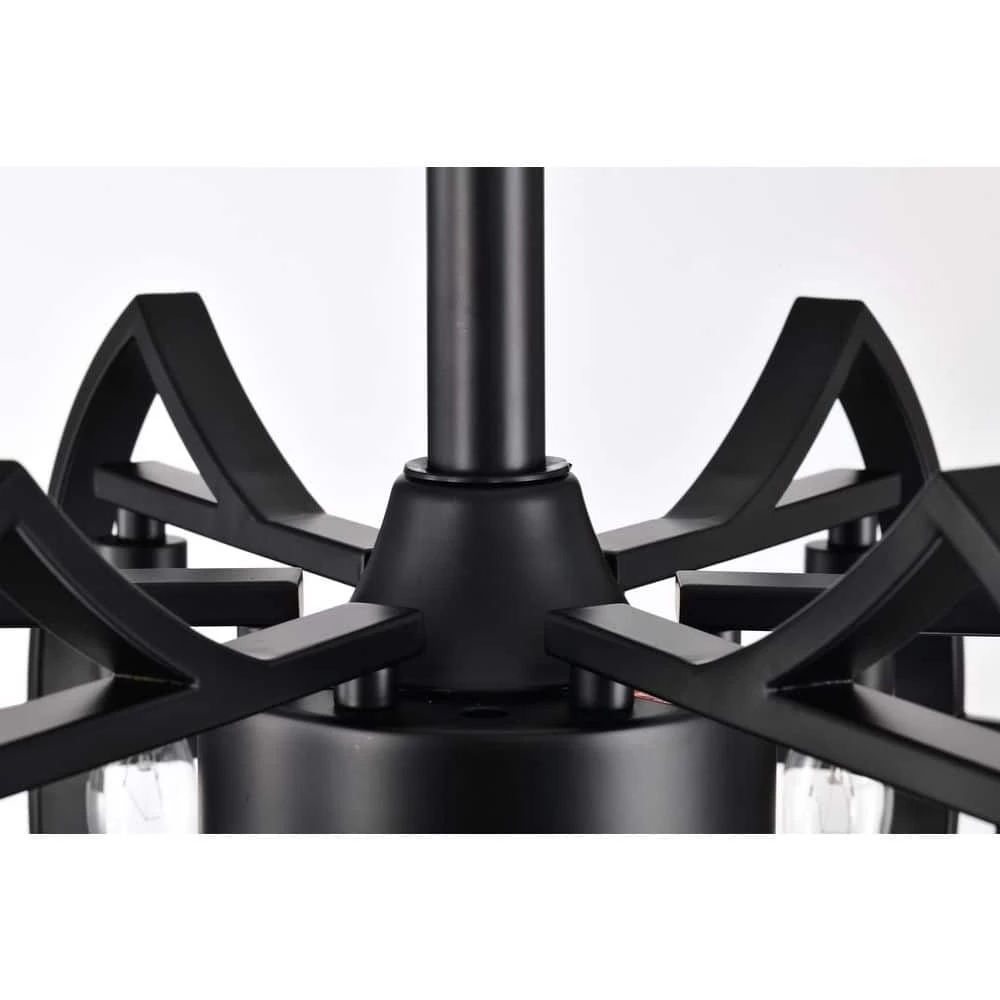 Discount ๐ฅฐ 20 in. Farmhouse Indoor Matte Black Cage Reversible Ceiling Fan with Light Kit and Remote Control by Edvivi ๐ฏ 8 Discount ๐ฅฐ 20 in. Farmhouse Indoor Matte Black Cage Reversible Ceiling Fan with Light Kit and Remote Control by Edvivi ๐ฏ - Image 6