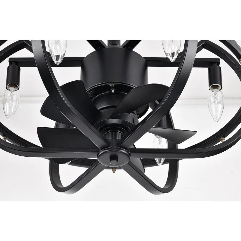 Discount ๐ฅฐ 20 in. Farmhouse Indoor Matte Black Cage Reversible Ceiling Fan with Light Kit and Remote Control by Edvivi ๐ฏ 14 Discount ๐ฅฐ 20 in. Farmhouse Indoor Matte Black Cage Reversible Ceiling Fan with Light Kit and Remote Control by Edvivi ๐ฏ - Image 12