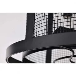 Best reviews of 🧨 20 in. Industrial Indoor Matte Black Drum Reversible Ceiling Fan with Light Kit and Remote Control by Edvivi 😉 -Deals Edvivi || Atlas Store matte black edvivi ceiling fans with lights ffn7915bk fa 1000