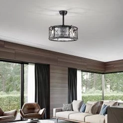 New ๐ฅ 20 in. Modern Farmhouse Indoor Matte Black Drum Glass Reversible Ceiling Fan with Light Kit and Remote Control by Edvivi ๐ฅฐ 29 New ๐ฅ 20 in. Modern Farmhouse Indoor Matte Black Drum Glass Reversible Ceiling Fan with Light Kit and Remote Control by Edvivi ๐ฅฐ -Deals Edvivi || Atlas Store matte black edvivi ceiling fans with lights ffn7935bk 31 1000