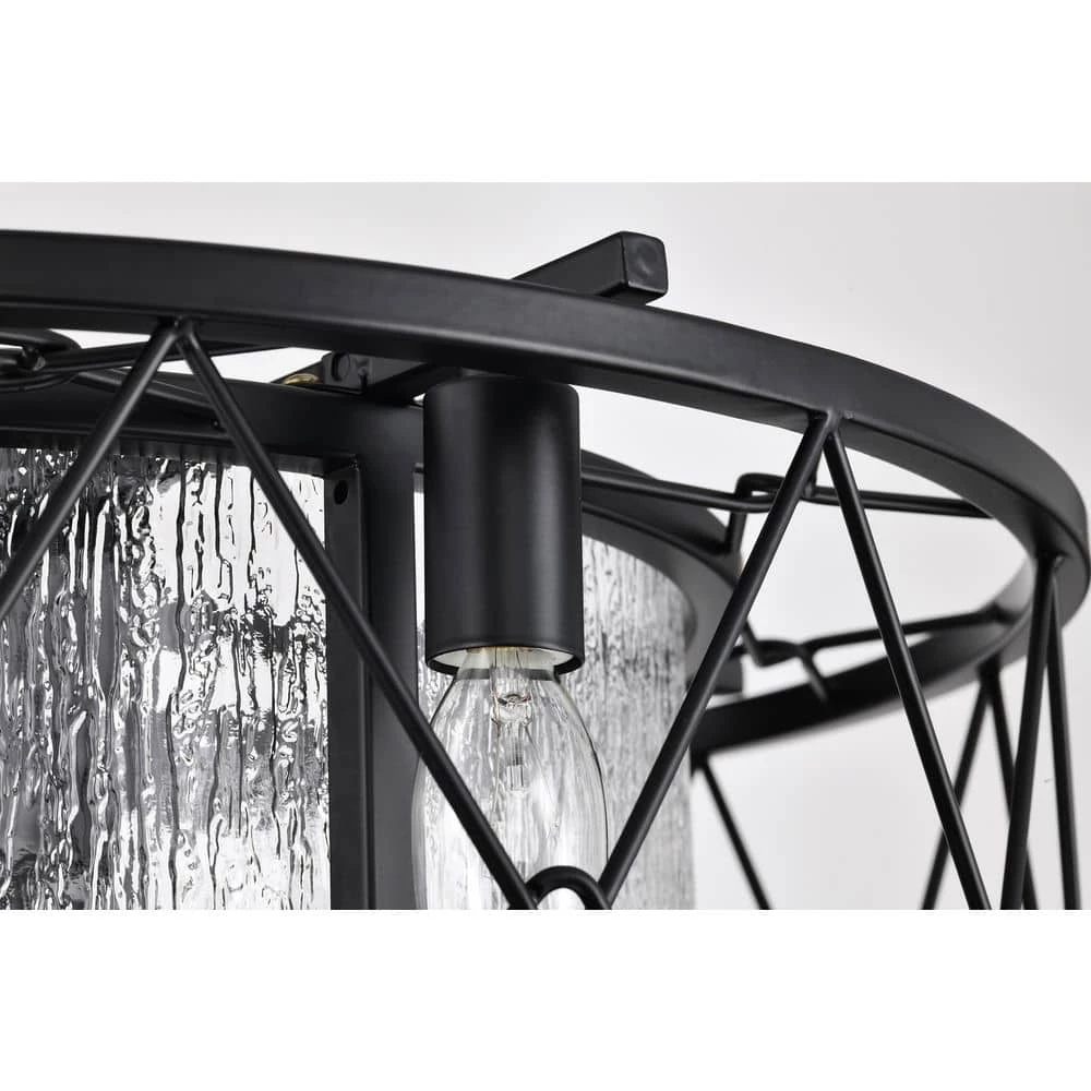 New ๐ฅ 20 in. Modern Farmhouse Indoor Matte Black Drum Glass Reversible Ceiling Fan with Light Kit and Remote Control by Edvivi ๐ฅฐ 13 New ๐ฅ 20 in. Modern Farmhouse Indoor Matte Black Drum Glass Reversible Ceiling Fan with Light Kit and Remote Control by Edvivi ๐ฅฐ - Image 11