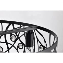 Discount ๐งจ 18 in. Glam Indoor Matte Black Drum Reversible Ceiling Fan with Crystal Light Kit and Remote Control by Edvivi ๐ 21 Discount ๐งจ 18 in. Glam Indoor Matte Black Drum Reversible Ceiling Fan with Crystal Light Kit and Remote Control by Edvivi ๐ -Deals Edvivi || Atlas Store matte black edvivi ceiling fans with lights ffn7985bk 66 1000