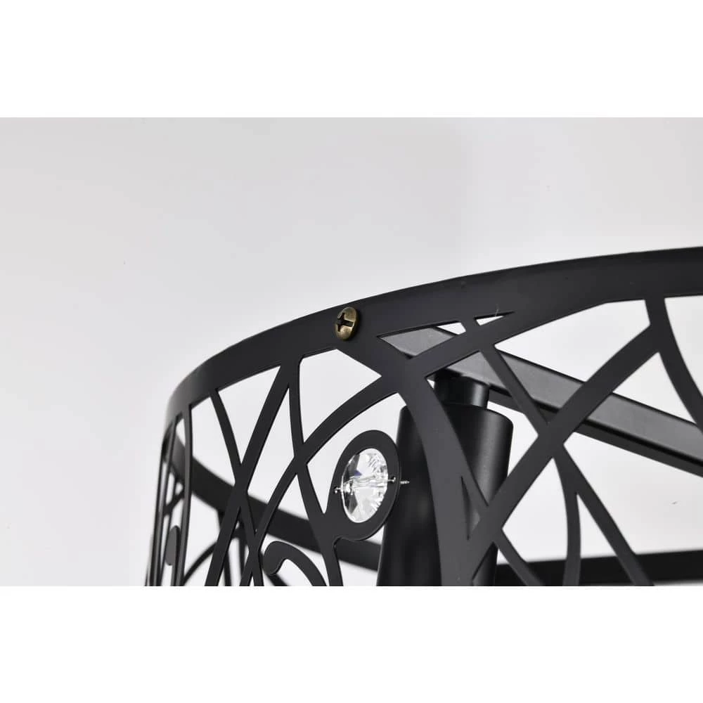 Discount ๐งจ 18 in. Glam Indoor Matte Black Drum Reversible Ceiling Fan with Crystal Light Kit and Remote Control by Edvivi ๐ 9 Discount ๐งจ 18 in. Glam Indoor Matte Black Drum Reversible Ceiling Fan with Crystal Light Kit and Remote Control by Edvivi ๐ - Image 7