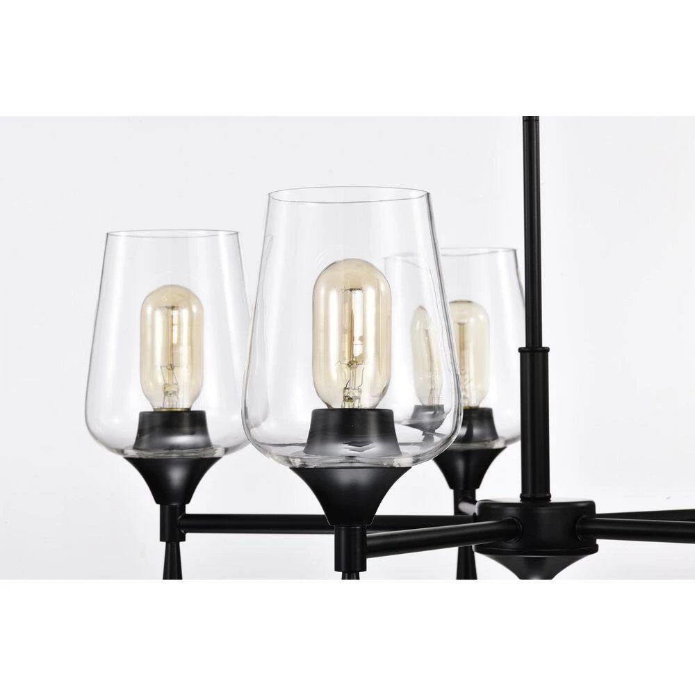 Best Pirce π Arlo 5-Light Matte Black Modern Chandelier with Clear Glass Shades by Edvivi π€© 11 Best Pirce π Arlo 5-Light Matte Black Modern Chandelier with Clear Glass Shades by Edvivi π€© - Image 9