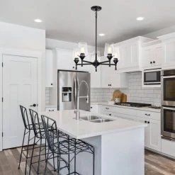 Best Pirce π Arlo 5-Light Matte Black Modern Chandelier with Clear Glass Shades by Edvivi π€© 22 Best Pirce π Arlo 5-Light Matte Black Modern Chandelier with Clear Glass Shades by Edvivi π€© -Deals Edvivi || Atlas Store matte black edvivi chandeliers epc2425bk 4f 1000