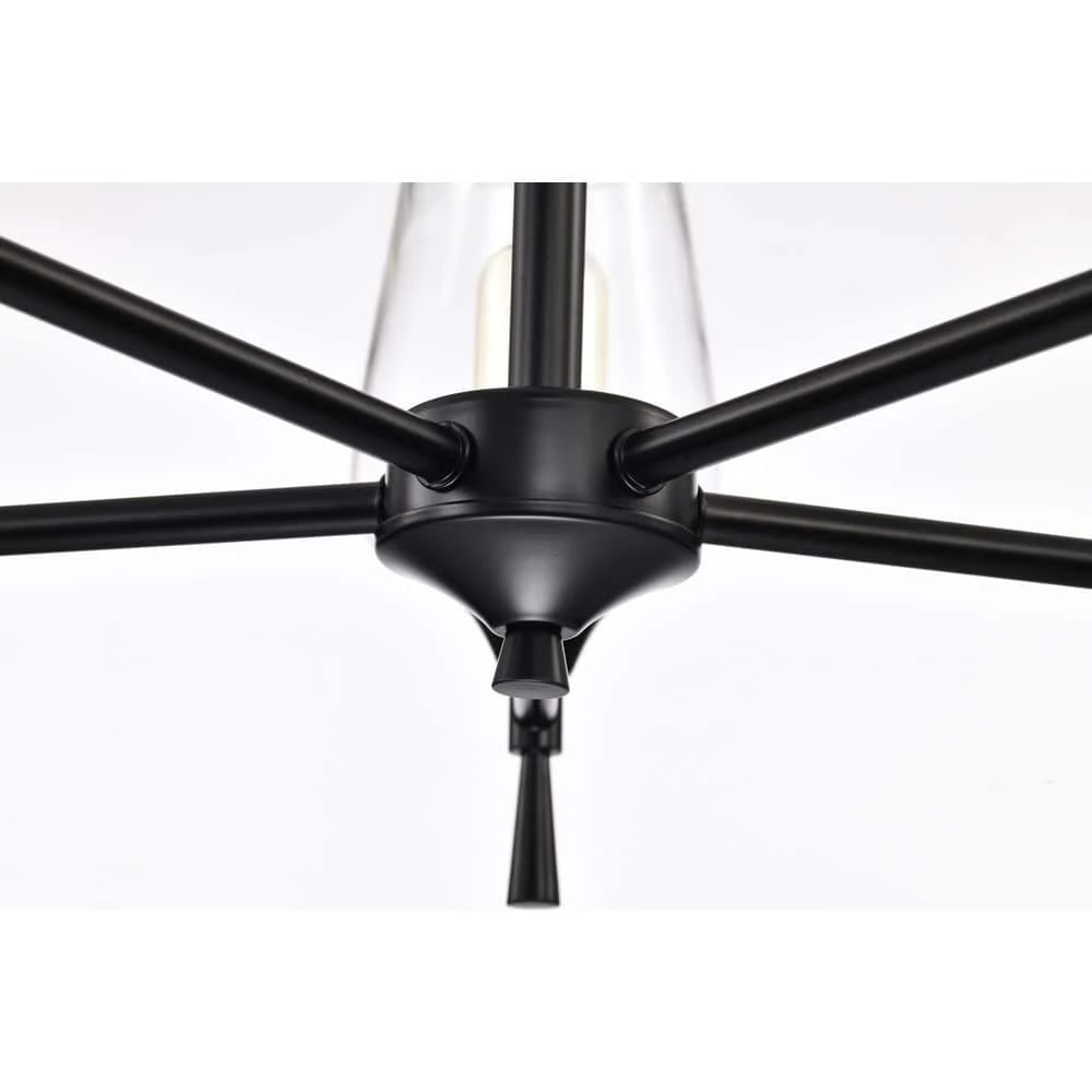 Best Pirce π Arlo 5-Light Matte Black Modern Chandelier with Clear Glass Shades by Edvivi π€© 13 Best Pirce π Arlo 5-Light Matte Black Modern Chandelier with Clear Glass Shades by Edvivi π€© - Image 11