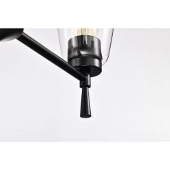 Best Pirce 👏 Briarwood 6-Light Matte Black Modern Chandelier with Clear Cone Glass Shades by Edvivi 🌟 -Deals Edvivi || Atlas Store matte black edvivi chandeliers epc6455bk 66 1000