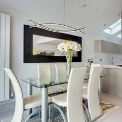 Cheapest 🎁 Alistair 30-Watt Integrated LED Matte Black Linear Island Chandelier with Acrylic Encrusted by Edvivi ✔️ -Deals Edvivi || Atlas Store matte black edvivi chandeliers epd2515bk 4f 1000