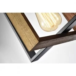 Best reviews of ⌛ Elk 4-Light Matte Black and Wood Modern Farmhouse Linear Chandelier by Edvivi ⭐ -Deals Edvivi || Atlas Store matte black edvivi chandeliers epd335wd 66 1000