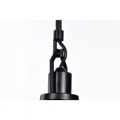 Cheap ✔️ Aria 12 in. 1-Light Matte Black Clear Cone Glass Farmhouse Kitchen Pendant Light by Edvivi ⭐ -Deals Edvivi || Atlas Store matte black edvivi chandeliers epj4715bk 1d 1000