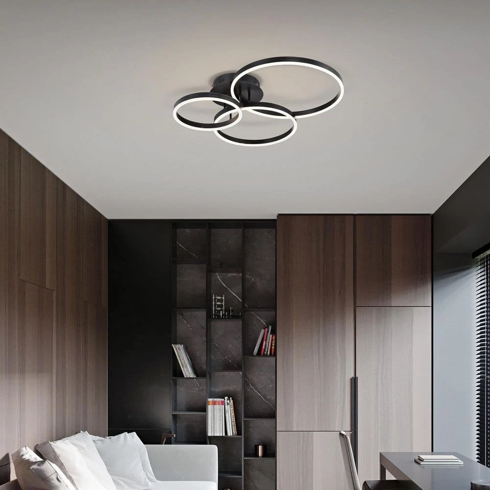Hot Sale ๐ฅ Alistair 45-Watt Matte Black Integrated LED Modern Flush Mount by Edvivi ๐ 13 Hot Sale ๐ฅ Alistair 45-Watt Matte Black Integrated LED Modern Flush Mount by Edvivi ๐ - Image 11