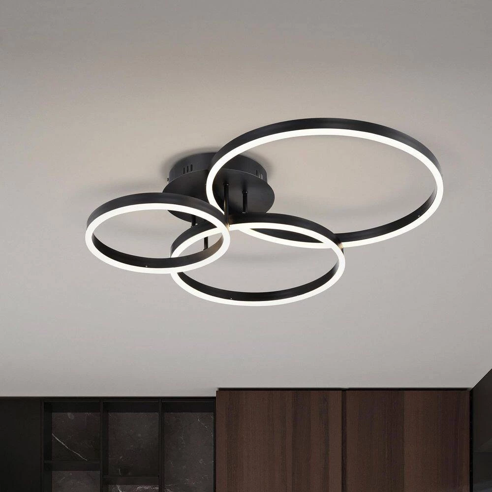 Hot Sale ๐ฅ Alistair 45-Watt Matte Black Integrated LED Modern Flush Mount by Edvivi ๐ 4 Hot Sale ๐ฅ Alistair 45-Watt Matte Black Integrated LED Modern Flush Mount by Edvivi ๐ - Image 2