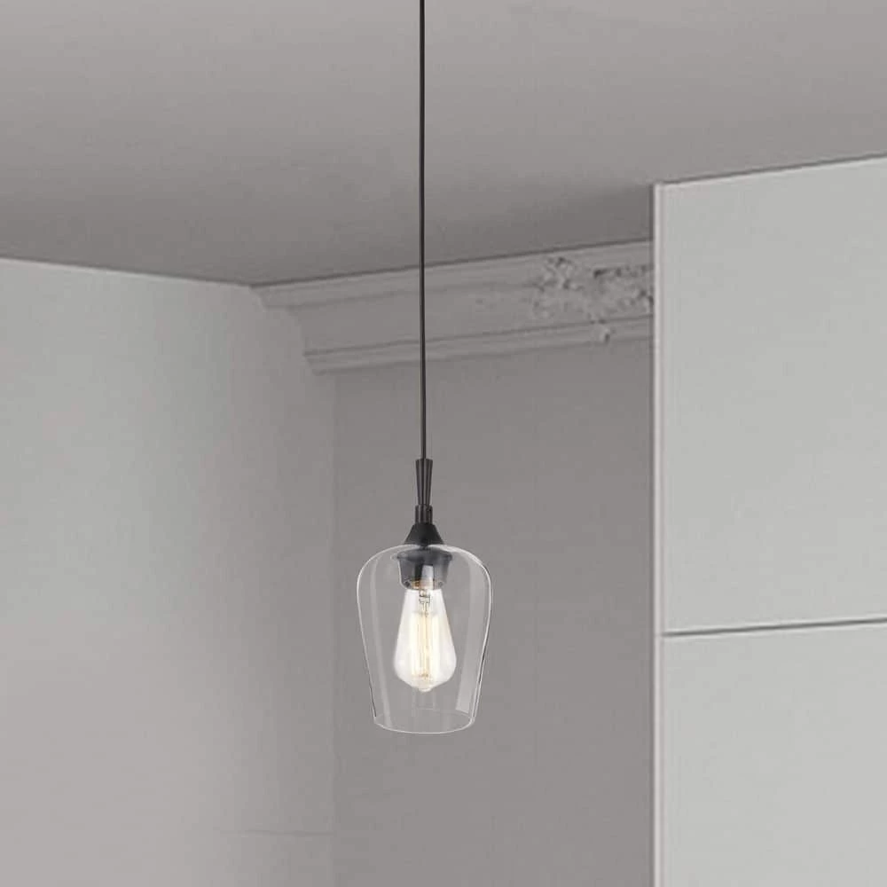 Cheapest ๐ฏ Arlo 1-Light Matte Black Modern Mini Pendant with Clear Glass Shade by Edvivi โญ 4 Cheapest ๐ฏ Arlo 1-Light Matte Black Modern Mini Pendant with Clear Glass Shade by Edvivi โญ - Image 2