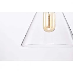 Wholesale 😀 Aria 1-Light Matte Black Modern Mini Pendant Light with Clear Cone Glass Shade by Edvivi 🎁 -Deals Edvivi || Atlas Store matte black edvivi pendant lights epj4705bk fa 1000