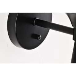 Promo 🥰 Arlo 5 in. 1-Light Matte Black Indoor Wall Sconce with Clear Glass Shade by Edvivi 😀 -Deals Edvivi || Atlas Store matte black edvivi vanity lighting ew2525bk 76 1000