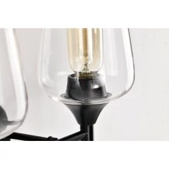 New 😀 Arlo 13 in. 2-Lights Matte Black Vanity Light with Clear Wine Glass Shades by Edvivi 🧨 -Deals Edvivi || Atlas Store matte black edvivi vanity lighting ew2625bk fa 1000