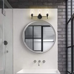 New ๐งจ Arlo 21 in. 3-Lights Matte Black Vanity Light with Clear Wine Glass Shades by Edvivi ๐ 29 New ๐งจ Arlo 21 in. 3-Lights Matte Black Vanity Light with Clear Wine Glass Shades by Edvivi ๐ -Deals Edvivi || Atlas Store matte black edvivi vanity lighting ew2725bk 31 1000