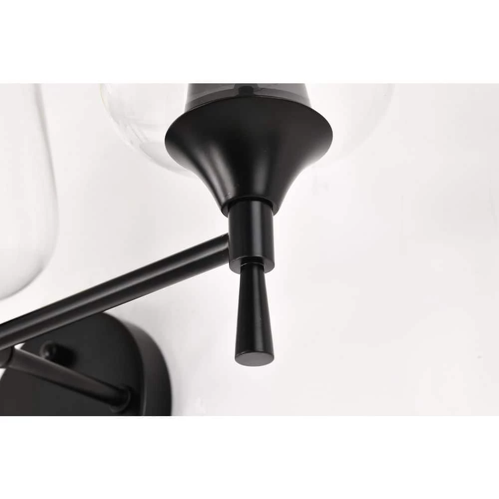 New ๐งจ Arlo 21 in. 3-Lights Matte Black Vanity Light with Clear Wine Glass Shades by Edvivi ๐ 9 New ๐งจ Arlo 21 in. 3-Lights Matte Black Vanity Light with Clear Wine Glass Shades by Edvivi ๐ - Image 7