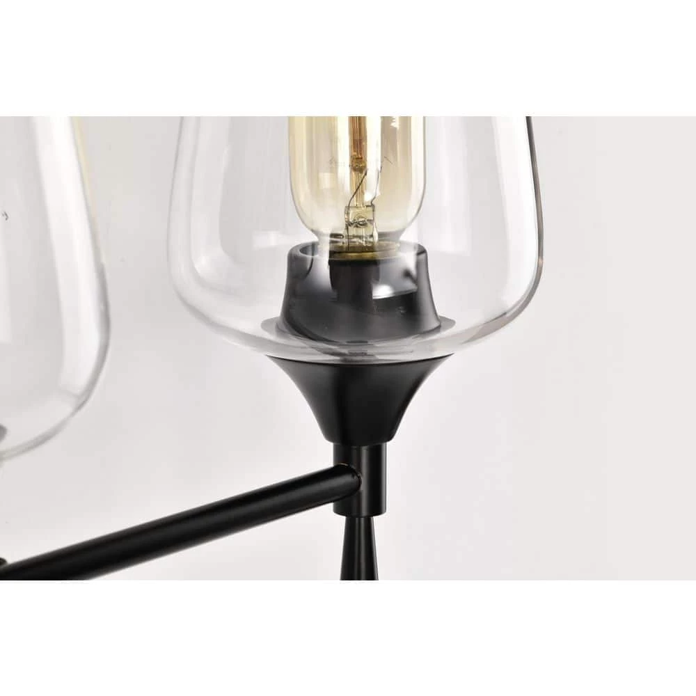 New ๐งจ Arlo 21 in. 3-Lights Matte Black Vanity Light with Clear Wine Glass Shades by Edvivi ๐ 14 New ๐งจ Arlo 21 in. 3-Lights Matte Black Vanity Light with Clear Wine Glass Shades by Edvivi ๐ - Image 12