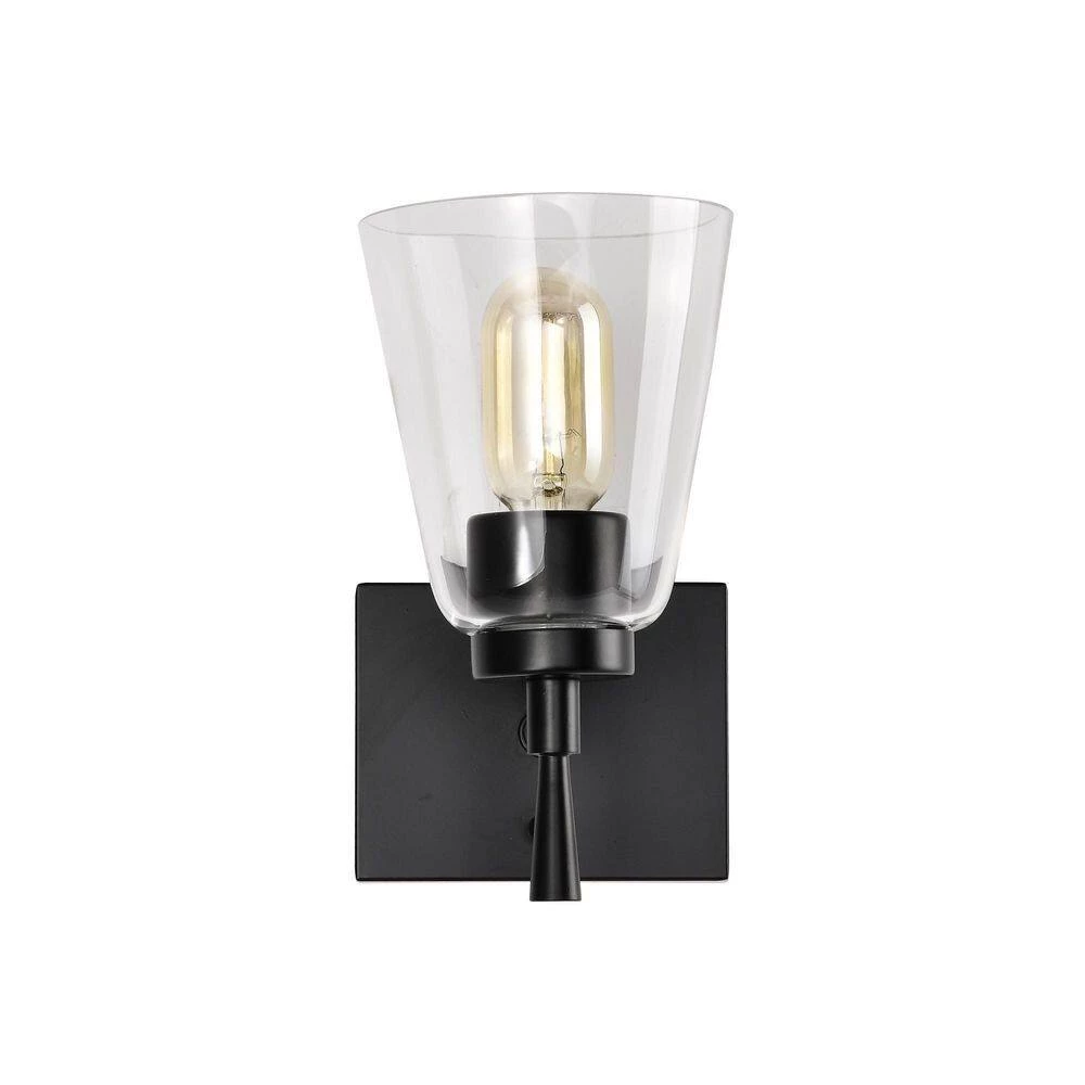 Discount ๐ฅ Briarwood 1-Light Matte Black Indoor Wall Sconce with Clear Cone Glass Shade by Edvivi โญ 9 Discount ๐ฅ Briarwood 1-Light Matte Black Indoor Wall Sconce with Clear Cone Glass Shade by Edvivi โญ - Image 7