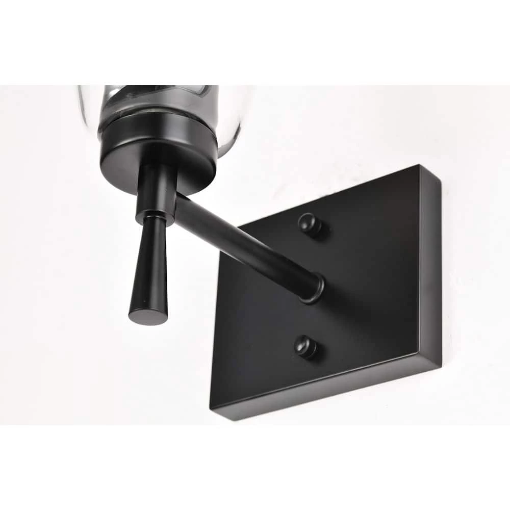 Discount ๐ฅ Briarwood 1-Light Matte Black Indoor Wall Sconce with Clear Cone Glass Shade by Edvivi โญ 6 Discount ๐ฅ Briarwood 1-Light Matte Black Indoor Wall Sconce with Clear Cone Glass Shade by Edvivi โญ - Image 4