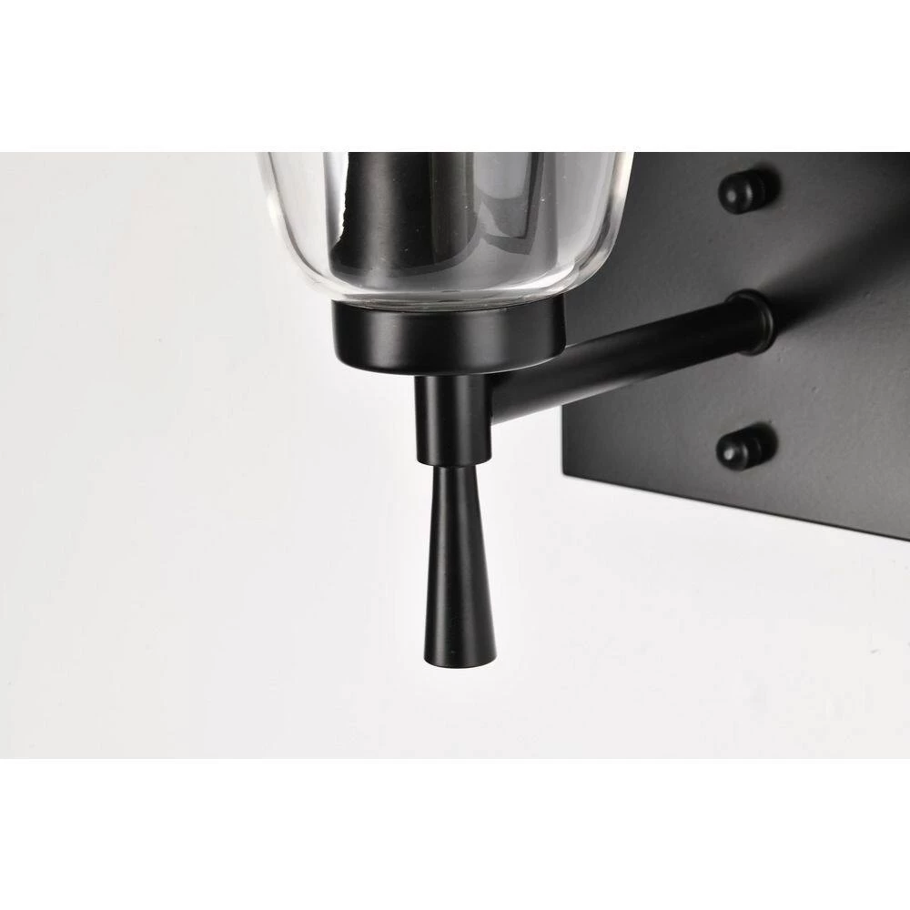 Discount ๐ฅ Briarwood 1-Light Matte Black Indoor Wall Sconce with Clear Cone Glass Shade by Edvivi โญ 12 Discount ๐ฅ Briarwood 1-Light Matte Black Indoor Wall Sconce with Clear Cone Glass Shade by Edvivi โญ - Image 10