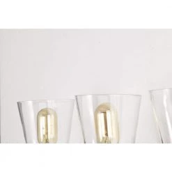 Top 10 ⌛ Briarwood 21 in. 3-Lights Matte Black Vanity Light with Clear Glass Cone Shades by Edvivi 🌟 -Deals Edvivi || Atlas Store matte black edvivi vanity lighting ew6875bk fa 1000