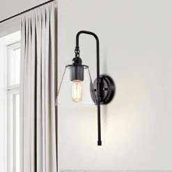 Best reviews of ๐คฉ 1-Light Matte Black Indoor Contemporary Wall Sconces with Cone Glass Shade by Edvivi ๐ 12 Best reviews of ๐คฉ 1-Light Matte Black Indoor Contemporary Wall Sconces with Cone Glass Shade by Edvivi ๐ -Deals Edvivi || Atlas Store matte black edvivi wall sconces ew4885bk e1 1000