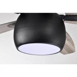 Discount ๐ 52 in. Integrated LED Indoor Matte Black 5-Blade Reversible Ceiling Fan with Light Kit and Remote Control by Edvivi ๐ 25 Discount ๐ 52 in. Integrated LED Indoor Matte Black 5-Blade Reversible Ceiling Fan with Light Kit and Remote Control by Edvivi ๐ -Deals Edvivi || Atlas Store matte black textured oak edvivi ceiling fans with lights ffg7705bk fa 1000