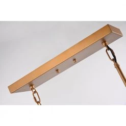 Best deal 😀 Winslett 6-Light Natural Brass Exposed Bulb Linear Mid-Century Modern Chandelier by Edvivi 🧨 -Deals Edvivi || Atlas Store natural brass edvivi chandeliers epc561nb 66 1000