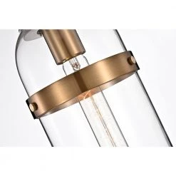 Best Sale 🎁 Winslett 1-Light Natural Brass Modern Mini Pendant with Clear Glass Capsule Shade by Edvivi 🤩 -Deals Edvivi || Atlas Store natural brass edvivi pendant lights epq1078br 66 1000