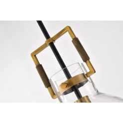 Best Sale ❤️ Essence 1-Light Contemporary Oil Rubbed Bronze and Antique Gold Pendant with Bowl Shaped Clear Glass by Edvivi ⭐ -Deals Edvivi || Atlas Store oil rubbed bronze and antique goid edvivi chandeliers epj4537obag fa 1000