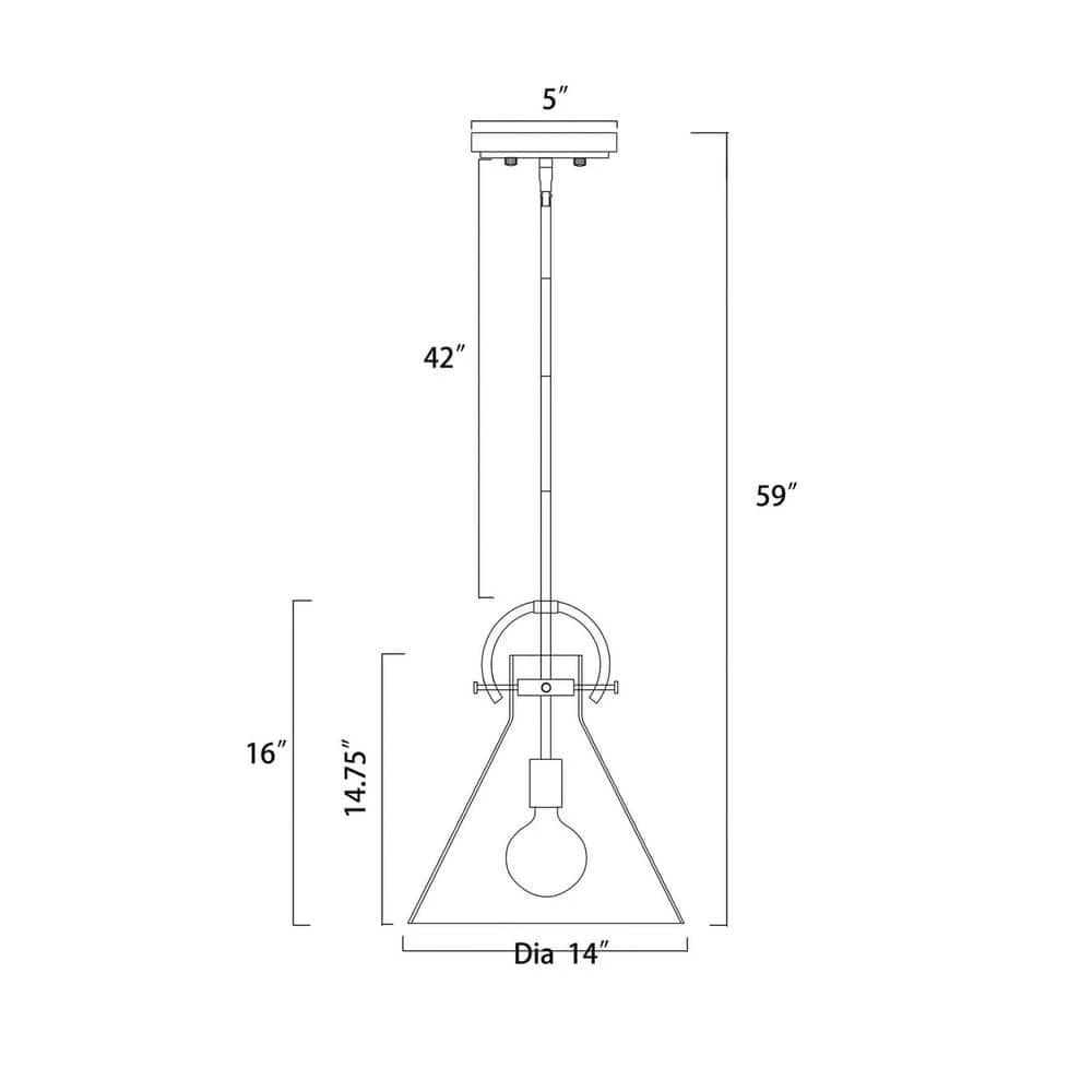 Budget โจ Essence 1-Light Contemporary Oil Rubbed Bronze and Antique Gold Pendant with Clear Cone Glass Shade by Edvivi ๐ 7 Budget โจ Essence 1-Light Contemporary Oil Rubbed Bronze and Antique Gold Pendant with Clear Cone Glass Shade by Edvivi ๐ - Image 5
