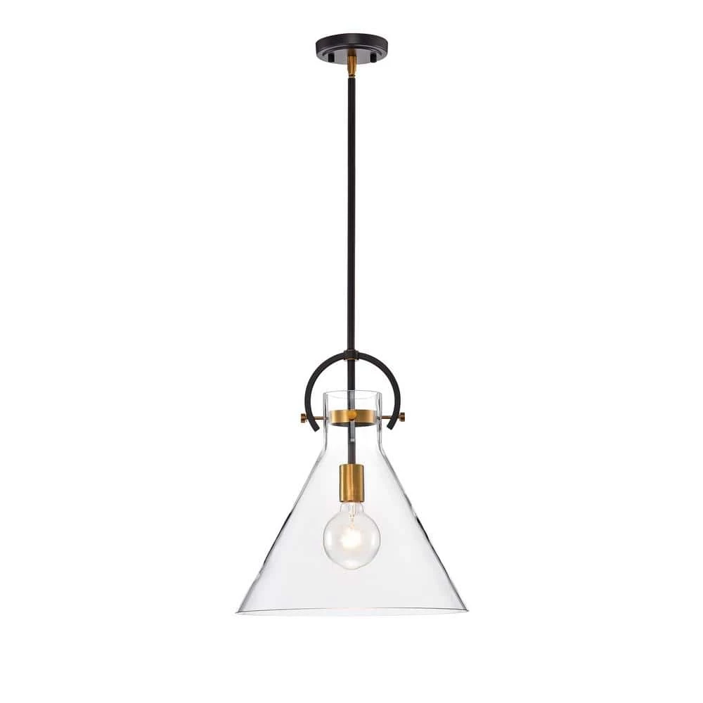 Budget โจ Essence 1-Light Contemporary Oil Rubbed Bronze and Antique Gold Pendant with Clear Cone Glass Shade by Edvivi ๐ 8 Budget โจ Essence 1-Light Contemporary Oil Rubbed Bronze and Antique Gold Pendant with Clear Cone Glass Shade by Edvivi ๐ - Image 6