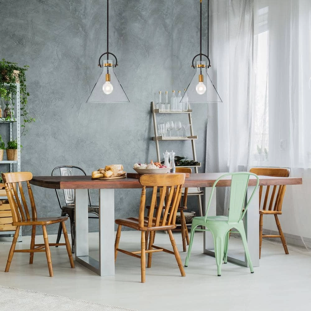 Budget โจ Essence 1-Light Contemporary Oil Rubbed Bronze and Antique Gold Pendant with Clear Cone Glass Shade by Edvivi ๐ 9 Budget โจ Essence 1-Light Contemporary Oil Rubbed Bronze and Antique Gold Pendant with Clear Cone Glass Shade by Edvivi ๐ - Image 7