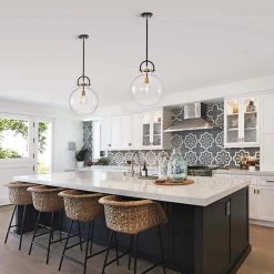 Wholesale 🤩 Essence 1-Light Contemporary Oil Rubbed Bronze and Antique Gold Pendant with Globe Shaped Clear Glass Shade by Edvivi ❤️ -Deals Edvivi || Atlas Store oil rubbed bronze and antique gold edvivi pendant lights epj4377obag 31 1000