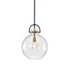 Wholesale 🤩 Essence 1-Light Contemporary Oil Rubbed Bronze and Antique Gold Pendant with Globe Shaped Clear Glass Shade by Edvivi ❤️ -Deals Edvivi || Atlas Store oil rubbed bronze and antique gold edvivi pendant lights epj4377obag 64 1000