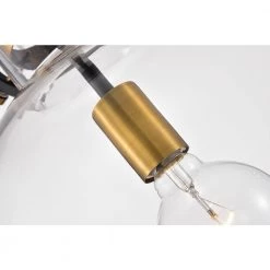 Wholesale 🤩 Essence 1-Light Contemporary Oil Rubbed Bronze and Antique Gold Pendant with Globe Shaped Clear Glass Shade by Edvivi ❤️ -Deals Edvivi || Atlas Store oil rubbed bronze and antique gold edvivi pendant lights epj4377obag 66 1000