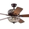 Hot Sale ❤️ Alexandra 52 in. Glam Indoor Oil Rubbed Bronze Reversible Ceiling Fan with Crystal Light Kit and Remote Control by Edvivi 🥰 -Deals Edvivi || Atlas Store oil rubbed bronze edvivi ceiling fans with lights ffj784ob 64 1000