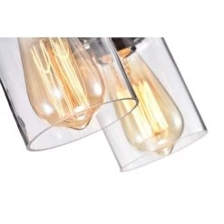 Wholesale 🥰 Sabine 6-Light Oil Rubbed Bronze Multi-Light Modern Farmhouse Linear Pendant with Glass Jar Sconces by Edvivi ⭐ -Deals Edvivi || Atlas Store oil rubbed bronze edvivi chandeliers epc1567ob 76 1000