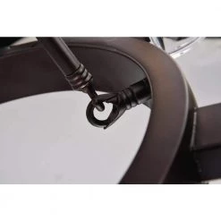 Budget 🔔 Avenue Farmhouse 6-Light Oil Rubbed Bronze Wagon Wheel Chandelier With Textured Banded Clear Glass Shades by Edvivi ❤️ -Deals Edvivi || Atlas Store oil rubbed bronze edvivi chandeliers epc3167ob 66 1000