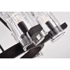 Budget 🔔 Avenue Farmhouse 6-Light Oil Rubbed Bronze Wagon Wheel Chandelier With Textured Banded Clear Glass Shades by Edvivi ❤️ -Deals Edvivi || Atlas Store oil rubbed bronze edvivi chandeliers epc3167ob fa 1000