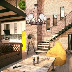 Brand new โ Cartweight Industrial 6-Light Oil Rubbed Bronze Round Wagon Wheel Chandelier with Headlight Glass by Edvivi ๐ 18 Brand new โ Cartweight Industrial 6-Light Oil Rubbed Bronze Round Wagon Wheel Chandelier with Headlight Glass by Edvivi ๐ -Deals Edvivi || Atlas Store oil rubbed bronze edvivi chandeliers epc5237ob 4f 1000